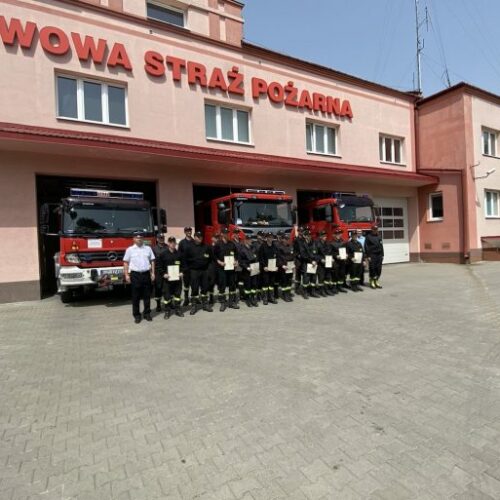 Szkolenie strażaków ochotniczych straży pożarnych powiatu chełmskiego